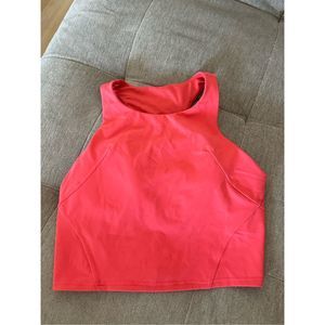 Lululemon athletica Size 8 Invigorate Training Tank Crop Bra Pale Raspberry